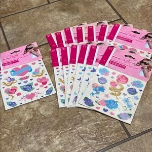 Colorful Temporary  Glitter Glamour Tattoos Set